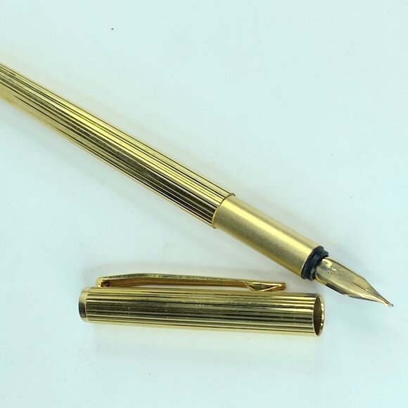 c1976 Montblanc Noblesse 23K gold plated Fountain pen 14K nib PE01